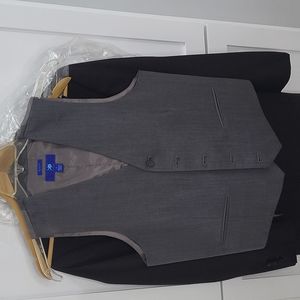Egara Gray wool suit vest. Small